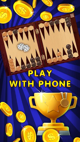 Backgammon Nard offline online  [МОД Много монет] Screenshot 4