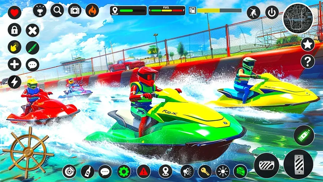 Jetski Boat Racing: Boat Games (Джетски Гонки на лодках)  [МОД Menu] Screenshot 2