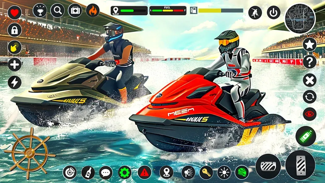 Jetski Boat Racing: Boat Games (Джетски Гонки на лодках)  [МОД Menu] Screenshot 3