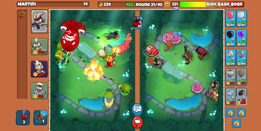 Bloons TD Battles 2 (Блунс ТД Батлс 2)  [МОД Много денег] Screenshot 2