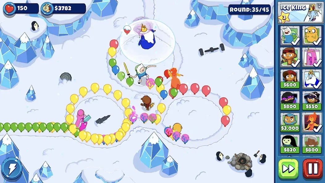 Bloons Adventure Time TD (Блунс Приключения Времени ТД)  [МОД Unlocked] Screenshot 1