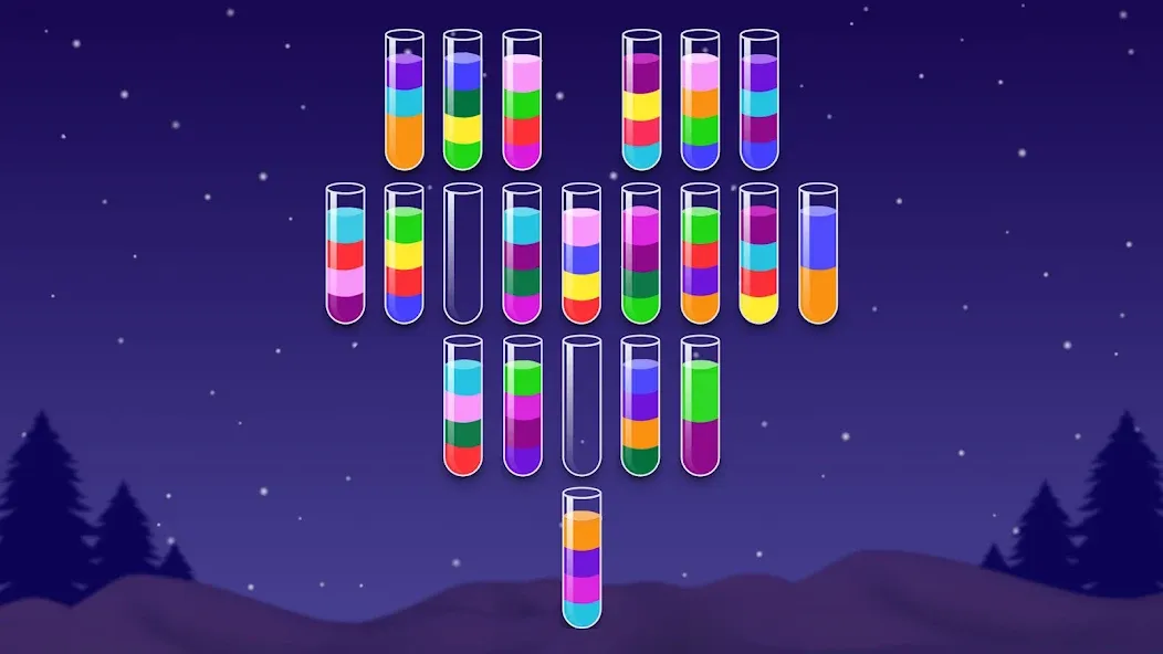 Color Water Sort Wooden Puzzle (Цвет воды Сорт Вуди Пазл)  [МОД Бесконечные деньги] Screenshot 3