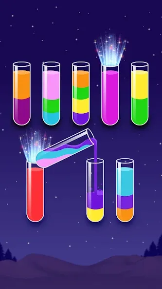 Color Water Sort Wooden Puzzle (Цвет воды Сорт Вуди Пазл)  [МОД Бесконечные деньги] Screenshot 4