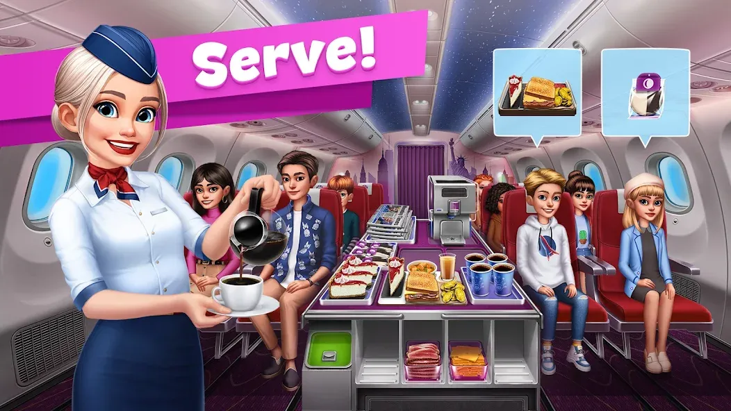 Airplane Chefs - Cooking Game (Эйрплейн Чефз)  [МОД Mega Pack] Screenshot 3