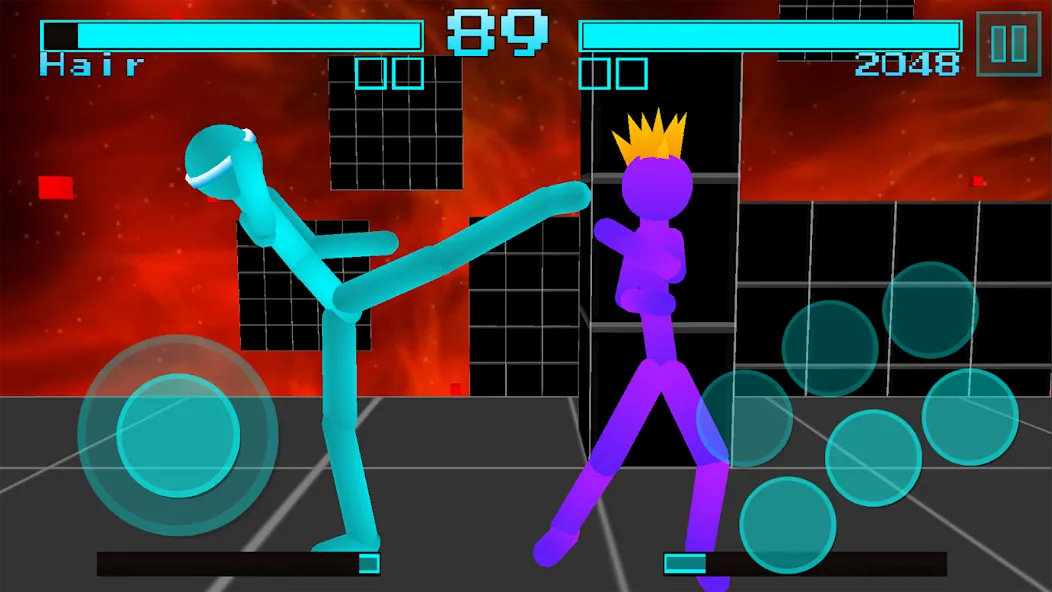 Stickman Fighting Neon Warrior  [МОД Unlocked] Screenshot 2