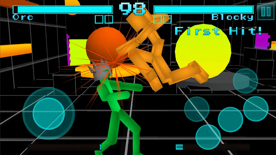 Stickman Fighting Neon Warrior  [МОД Unlocked] Screenshot 3