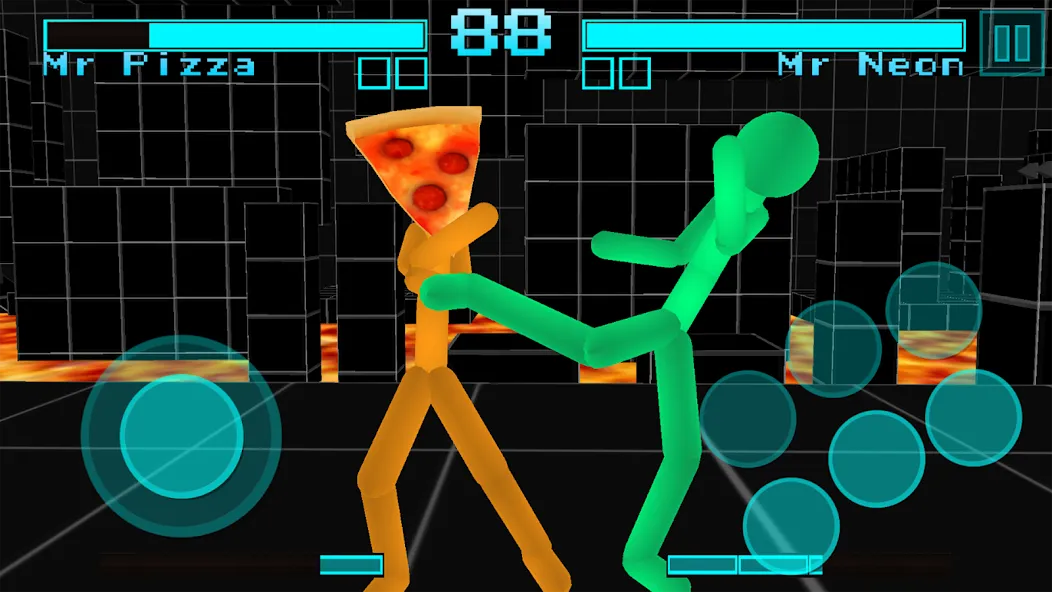 Stickman Fighting Neon Warrior  [МОД Unlocked] Screenshot 4