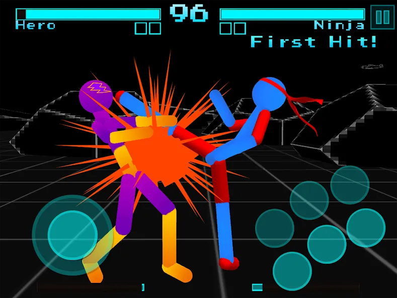 Stickman Fighting Neon Warrior  [МОД Unlocked] Screenshot 5