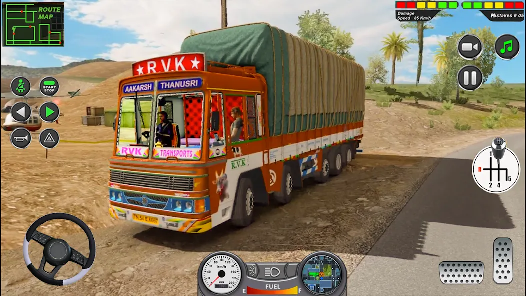 Indian Heavy Truck Delivery 3D  [МОД Бесконечные деньги] Screenshot 1