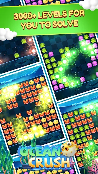 Ocean Crush-Matching Games (Оушен Краш)  [МОД Unlocked] Screenshot 2