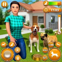 Скачать взлом Pet Dog Family Adventure Games  [МОД Все открыто] на Андроид