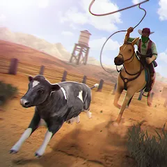 Скачать взлом Cowboys Horse Racing Derby [МОД Unlocked] на Андроид