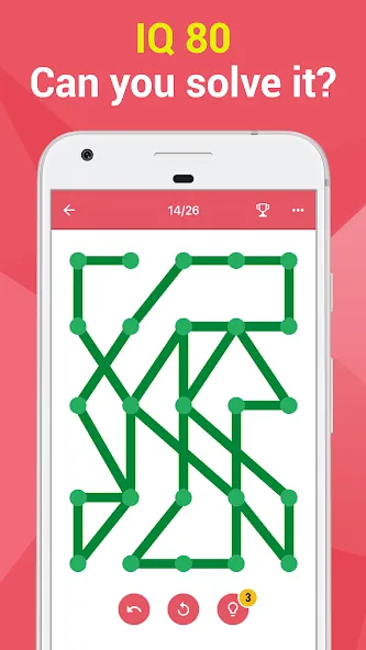 1LINE –One Line with One Touch (ЛАЙН)  [МОД Много денег] Screenshot 2