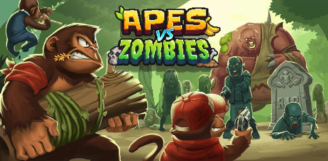 Apes vs. Zombies  [МОД Все открыто] Screenshot 1