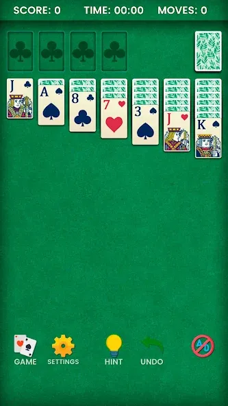 Klondike Solitaire (Клондайк солитер)  [МОД Menu] Screenshot 1