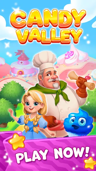 Candy Valley - Match 3 Puzzle  [МОД Все открыто] Screenshot 5