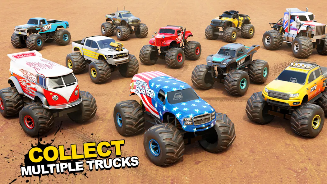 Fearless US Monster Truck Game (Фирлесс ЮЭС Монстер Трак Гейм)  [МОД Unlocked] Screenshot 2