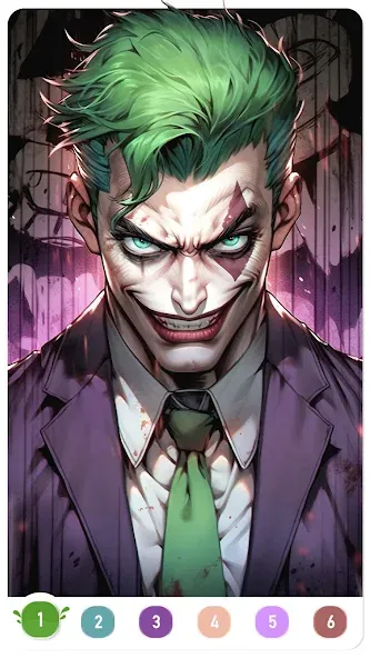Clown Color, Paint by number  [МОД Бесконечные деньги] Screenshot 3