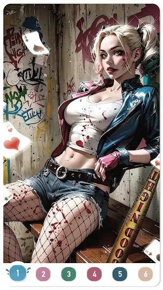 Clown Color, Paint by number  [МОД Бесконечные деньги] Screenshot 5
