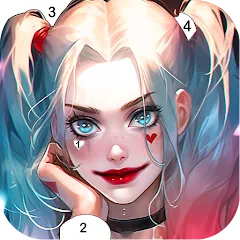 Скачать взлом Clown Color, Paint by number [МОД Бесконечные деньги] на Андроид