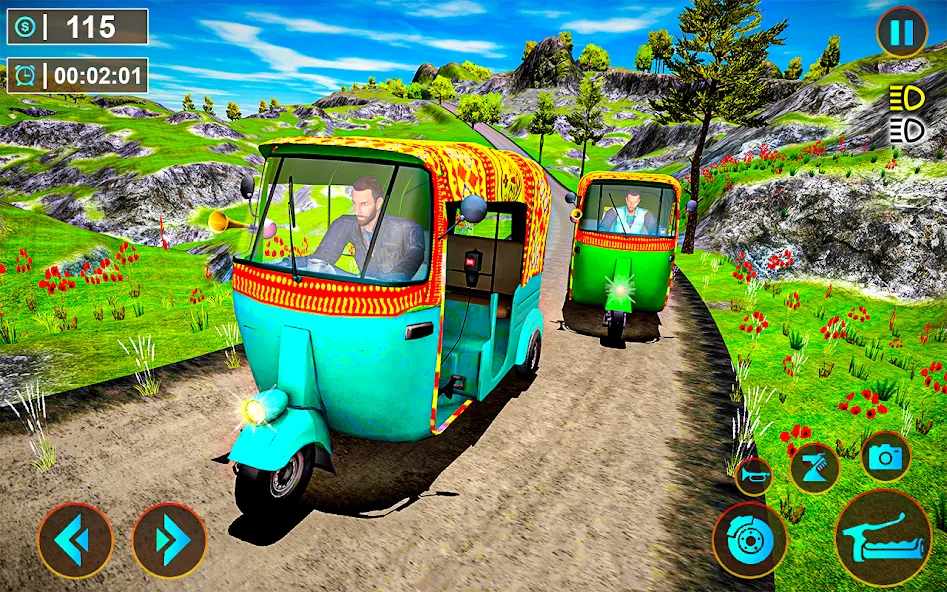 Tuk Tuk Offroad Auto Rickshaw (Тук Тук оффроуд автомобильный рикша)  [МОД Все открыто] Screenshot 1