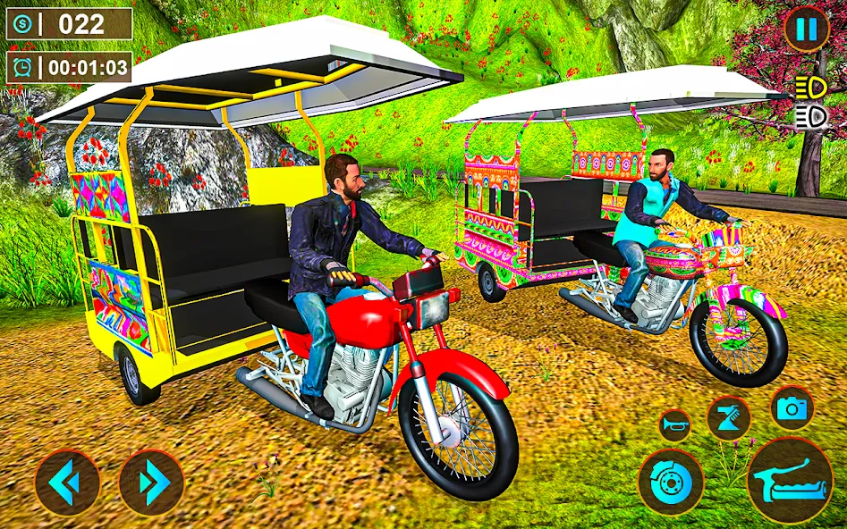 Tuk Tuk Offroad Auto Rickshaw (Тук Тук оффроуд автомобильный рикша)  [МОД Все открыто] Screenshot 5