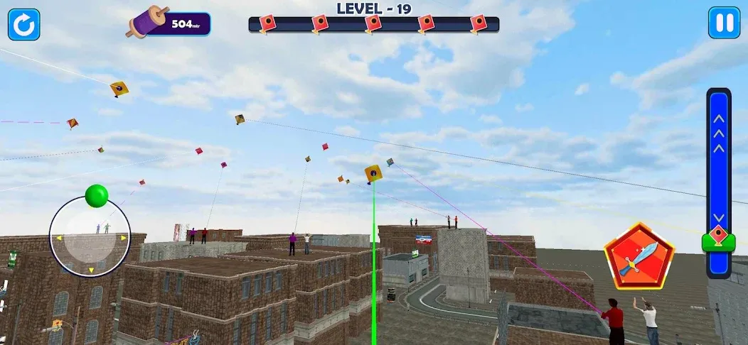 Indian Kite Flying 3D (Индийский воздушный змей 3Д)  [МОД Unlocked] Screenshot 2