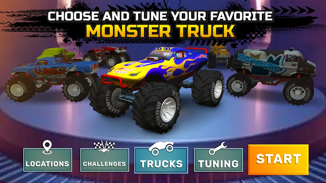 Monster truck: Extreme racing  [МОД Бесконечные деньги] Screenshot 5