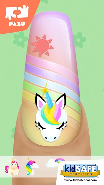 Girls Nail Salon - Kids Games  [МОД Много монет] Screenshot 1