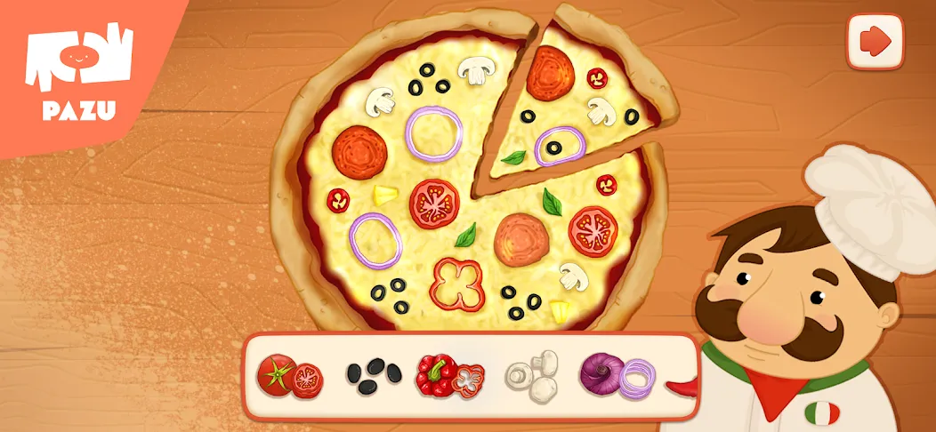 Pizza maker cooking games  [МОД Все открыто] Screenshot 5