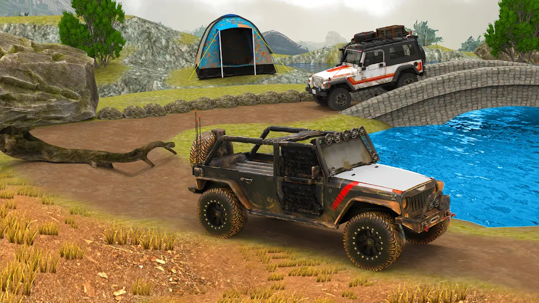 Offroad 4x4 Jeep Driving Game  [МОД Mega Pack] Screenshot 3