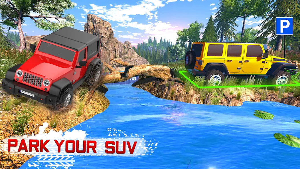 Offroad 4x4 Jeep Driving Game  [МОД Mega Pack] Screenshot 4