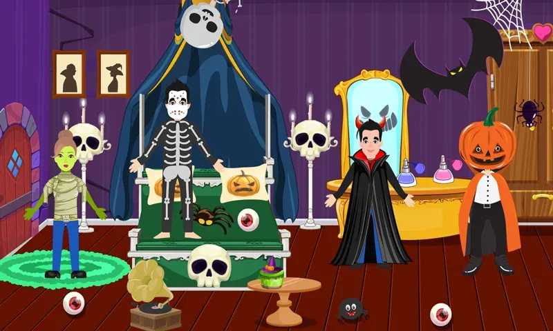 Pretend Play Halloween Party (Претендуй на Хэллоуинскую вечеринку)  [МОД Много монет] Screenshot 3