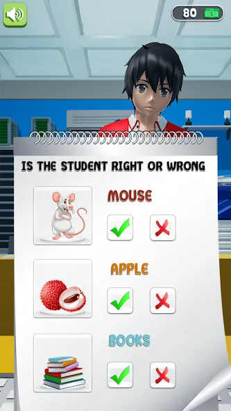 Anime School Teacher Simulator  [МОД Бесконечные деньги] Screenshot 2