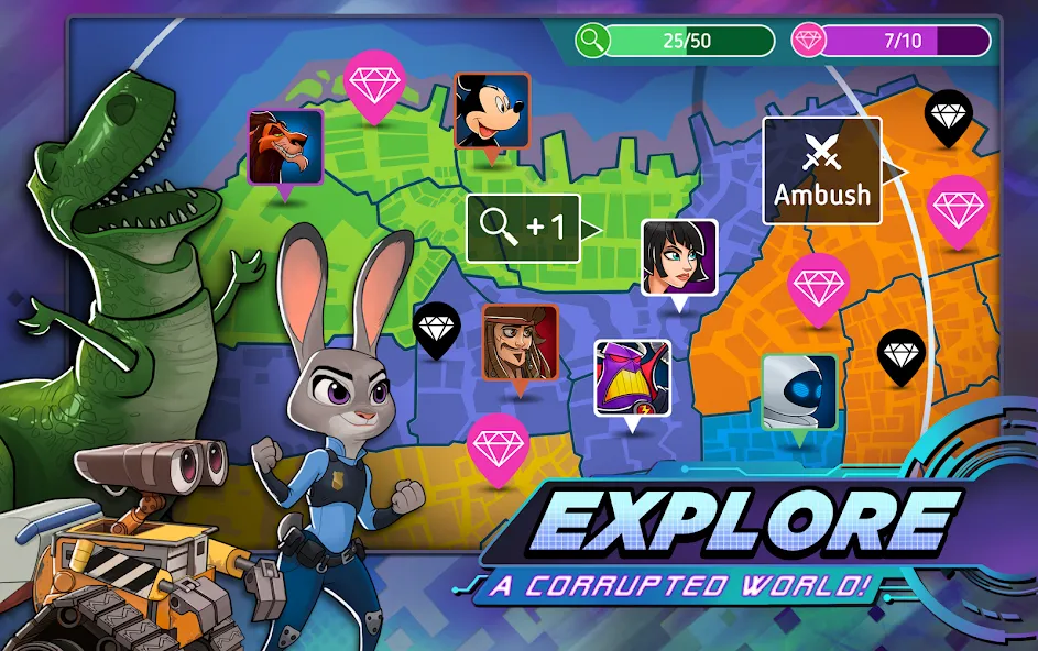 Disney Heroes: Battle Mode (Дисней Хироус)  [МОД Меню] Screenshot 5