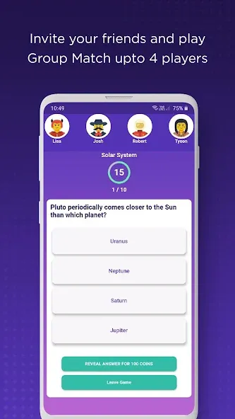 QuizPot: Group GK Quiz Trivia (КвизПот)  [МОД Бесконечные монеты] Screenshot 5