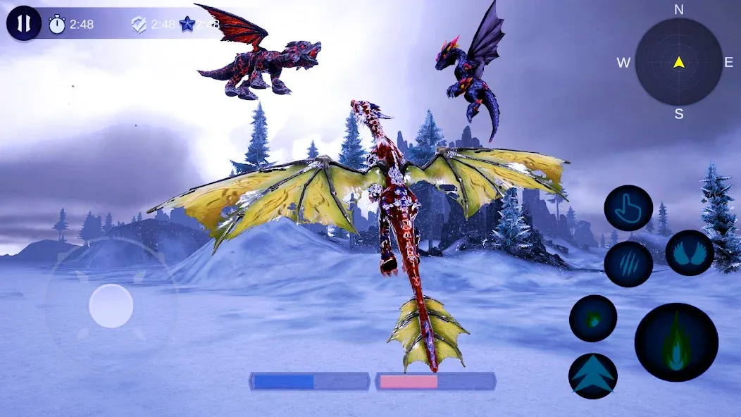 Magical Dragon Flight Games 3D  [МОД Unlocked] Screenshot 3