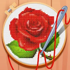 Скачать взлом Cross-Stitch: Coloring Book (Кросс) [МОД Unlimited Money] на Андроид