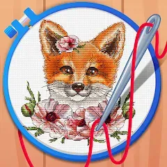 Скачать взлом Cross Stitch Coloring Art (Кроссстич окрашивание искусства)  [МОД Все открыто] на Андроид