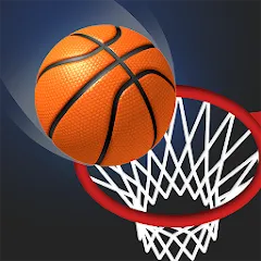 Скачать взлом Dunk Stroke-3D Basketball (Дунк Строк)  [МОД Много монет] на Андроид