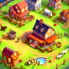 Скачать взлом Country Valley Farming Game (Парадайз Хей Фарм Айленд)  [МОД Бесконечные деньги] на Андроид