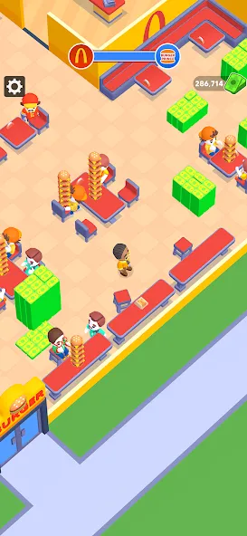 My Burger Shop: Burger Games (Май Бургер Шоп Игры)  [МОД Много монет] Screenshot 1