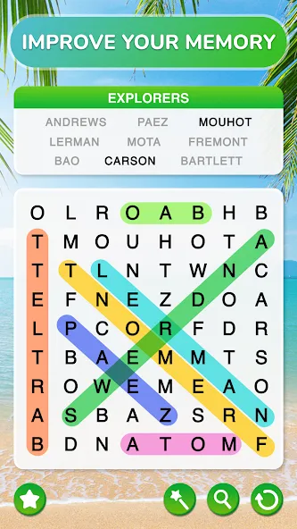 Word Search - Word Puzzle Game  [МОД Unlocked] Screenshot 5