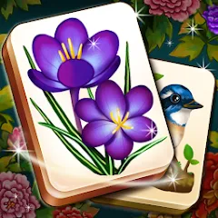 Скачать взлом Mahjong Blossom Solitaire  [МОД Много монет] на Андроид