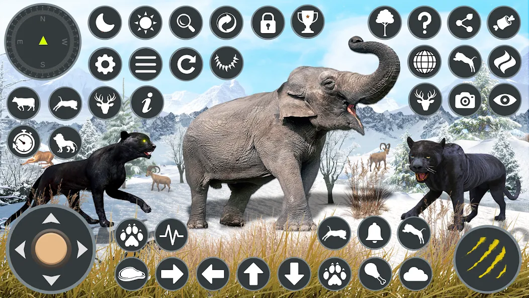 Wild Black Panther Games  [МОД Много денег] Screenshot 3