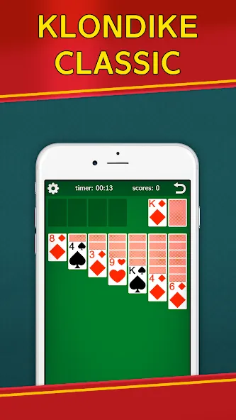 Classic Solitaire Klondike  [МОД Menu] Screenshot 1