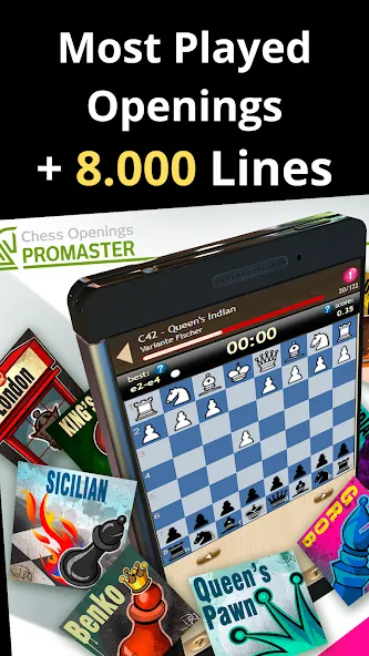 Chess Openings Promaster  [МОД Меню] Screenshot 4