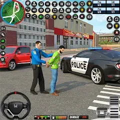 Скачать взлом City Police Car Driving Games [МОД Все открыто] на Андроид