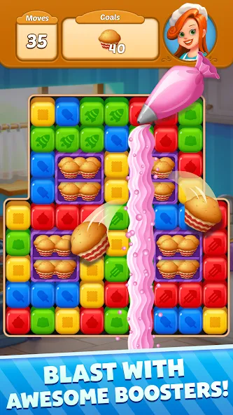 Sweet Cube Blast (Свит Кьюб Бласт)  [МОД Menu] Screenshot 4