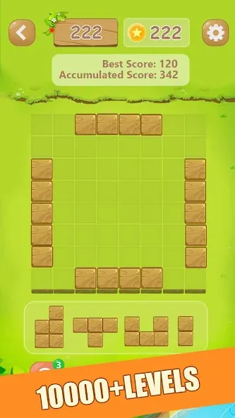 Puzzle Green Blocks (Пазл Зеленые Блоки)  [МОД Бесконечные монеты] Screenshot 2